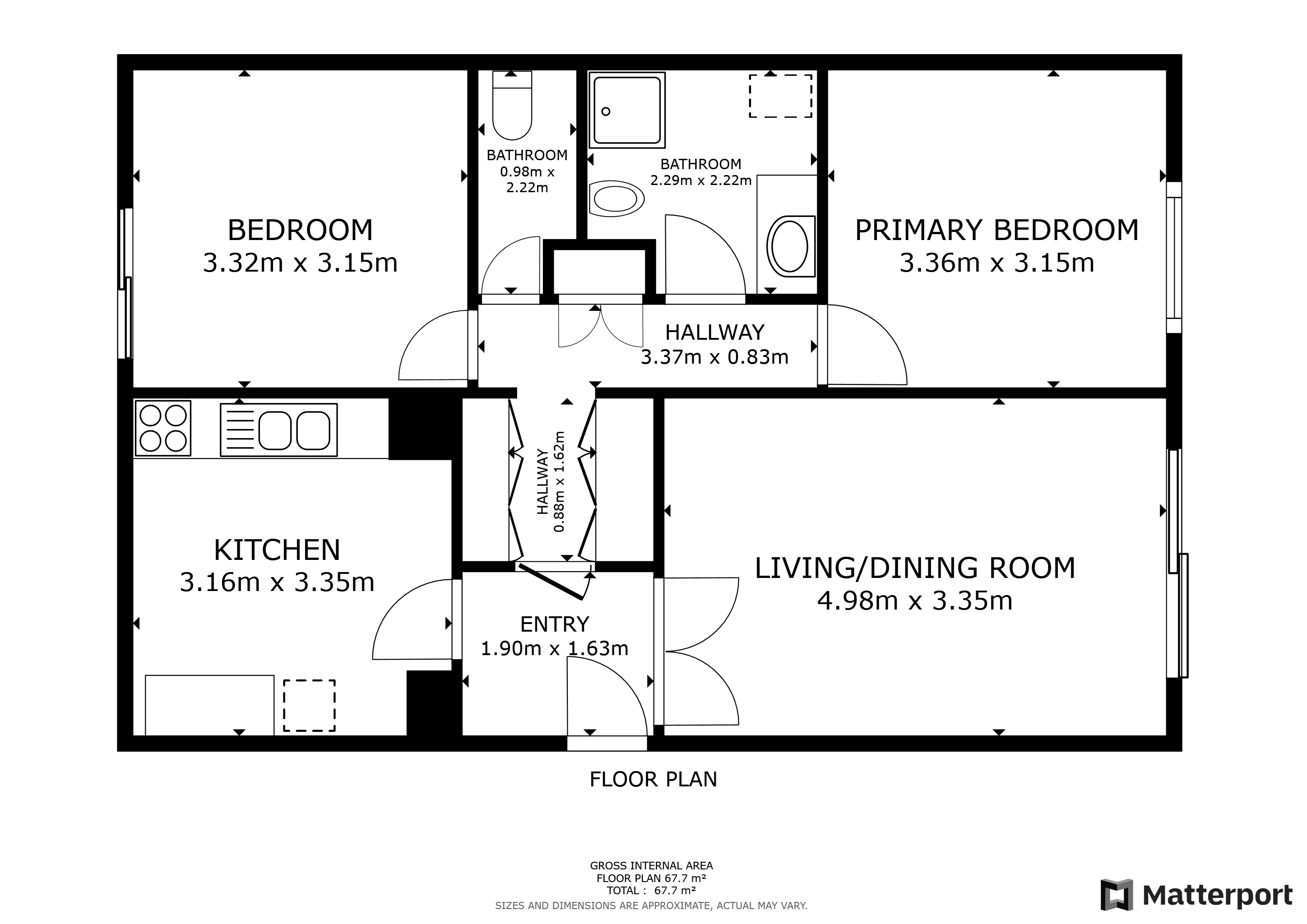 Vente Appartement POISSY - 3 pièces - 62 m² - (78300)