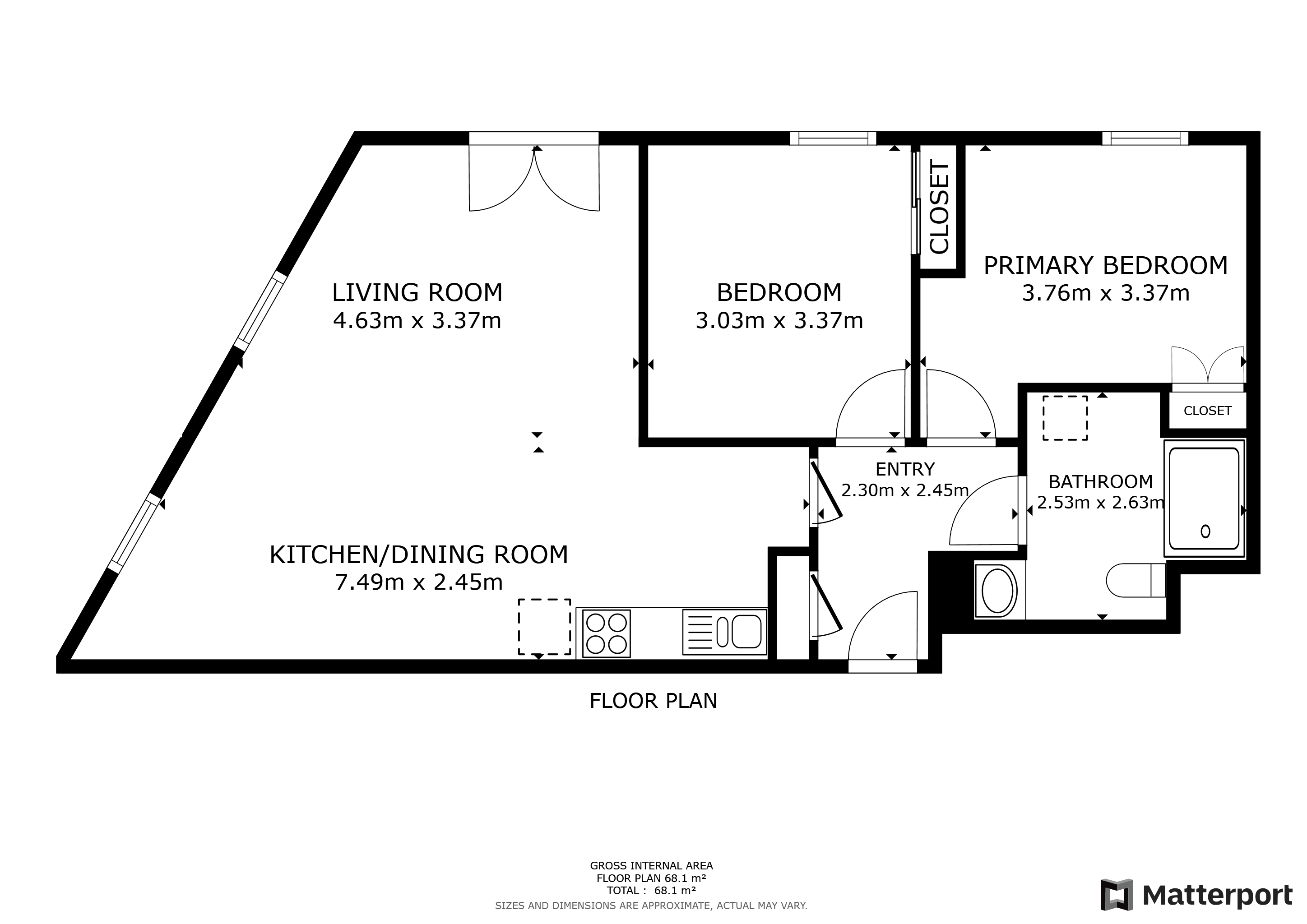 Vente Appartement BORDEAUX - 3 pièces - 66 m² - (33300)