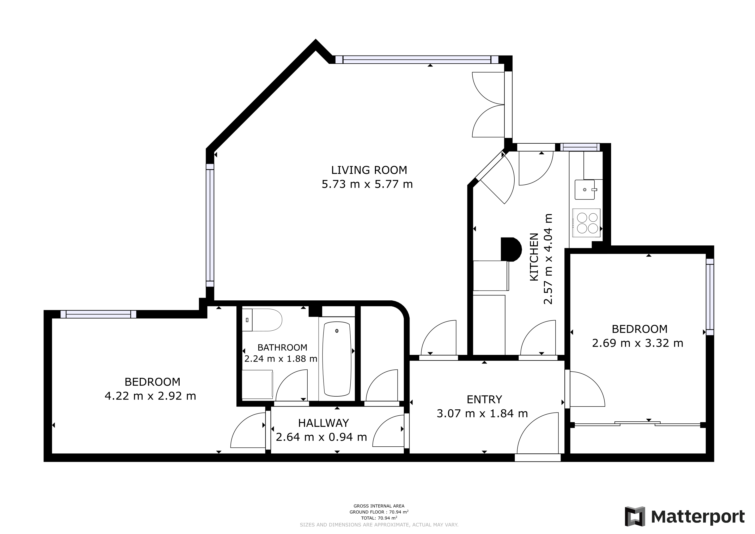 Vente Appartement TOULOUSE - 3 pièces - 65 m² - (31000)